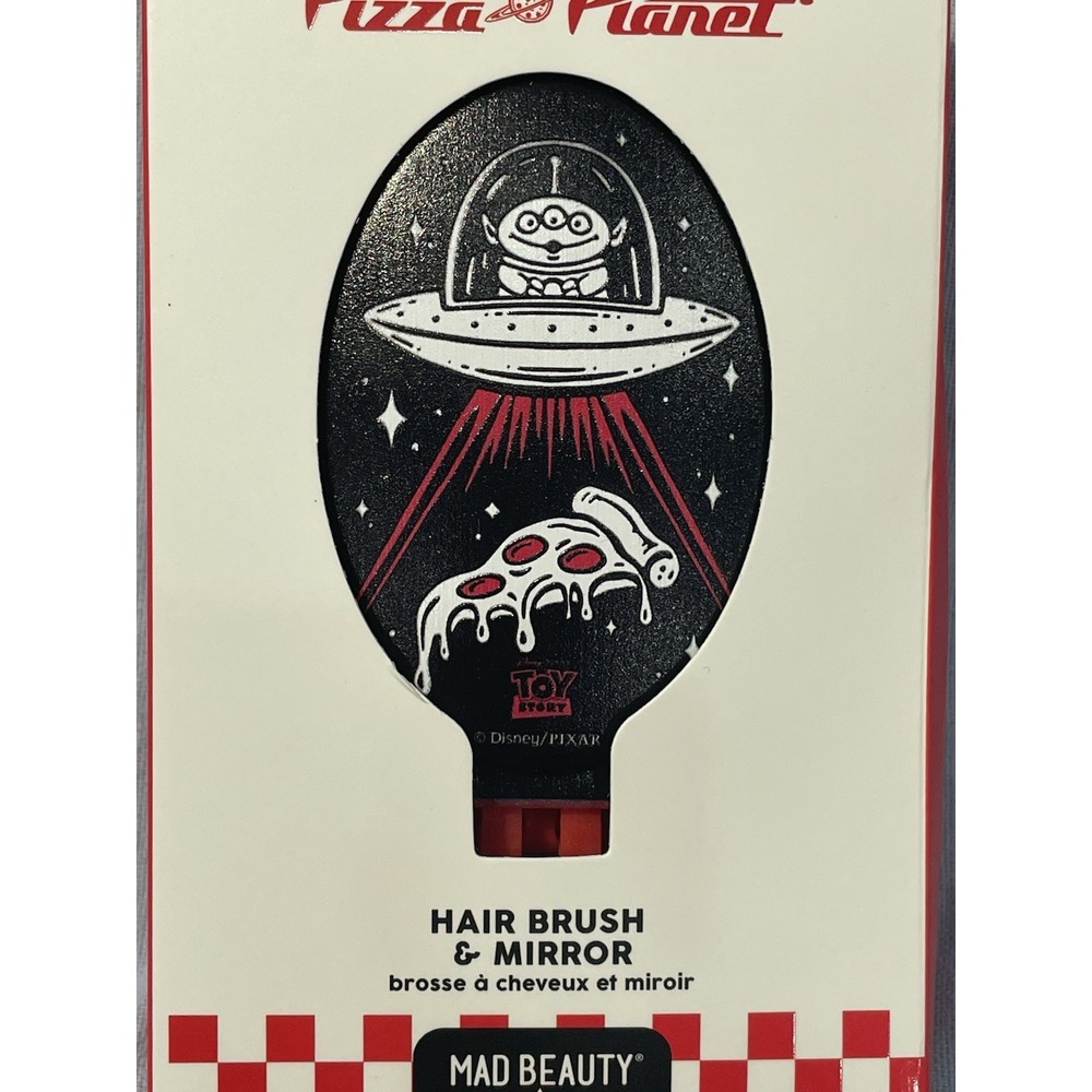 NEW Disney Pixar Toy Story - Pizza Planet - Hair Brush & Mirror - by Mad Beauty - Picture 2 of 2